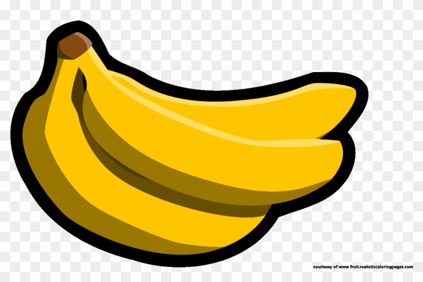 Banana Clipart Frut - Pisang Vektor Png #1339791