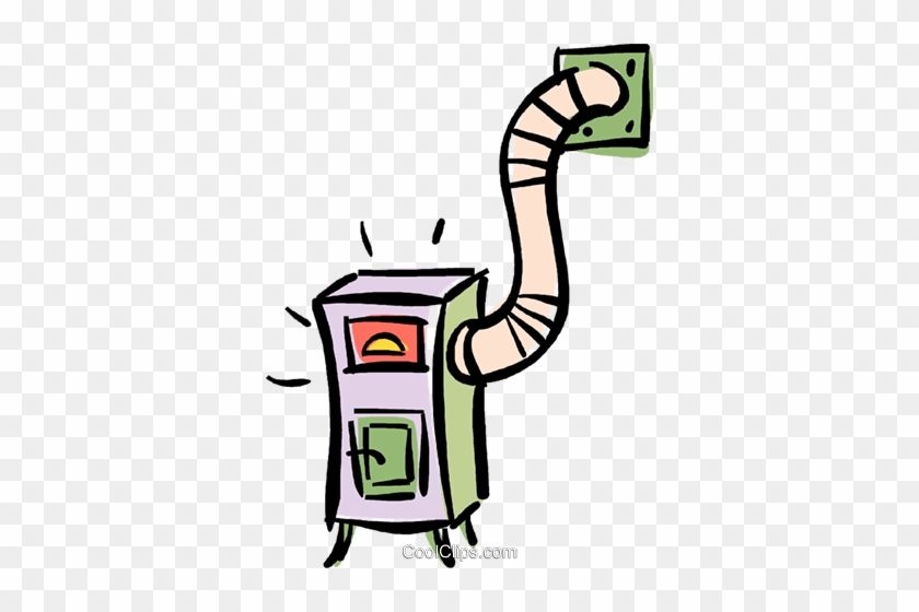 Furnace Royalty Free Vector Clip Art Illustration - Furnace Clip Art #1340176