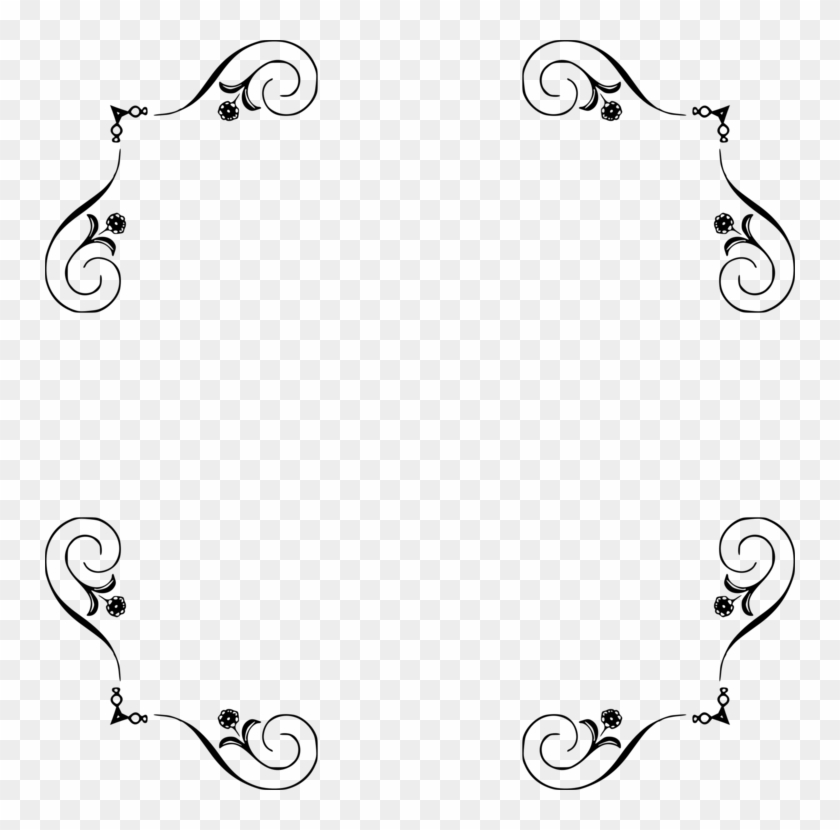 Borders And Frames Picture Frames Classic Clip Art - Elegantes Marcos Png #1340350