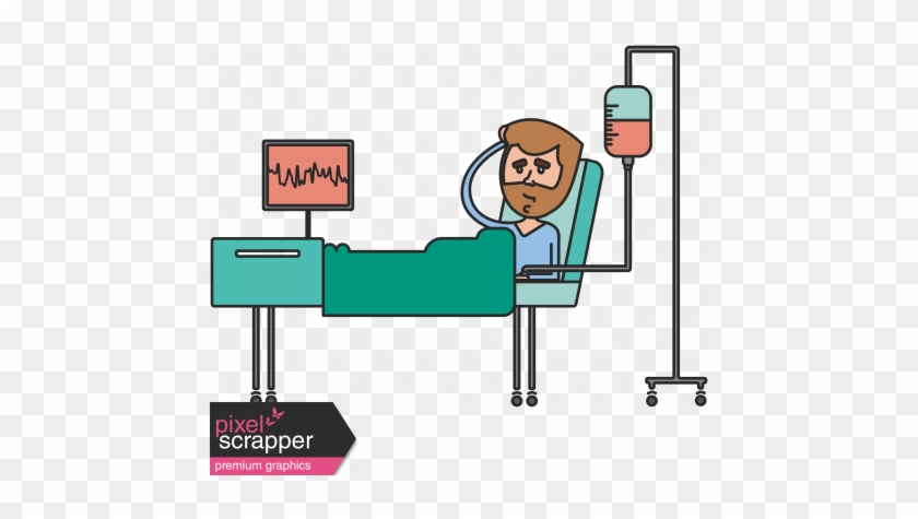 Sick Man Illustration - Diagram #1340727