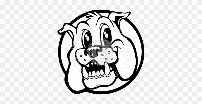 Bulldog Face Png - Friendly Bulldog Mascot Clipart #1340994