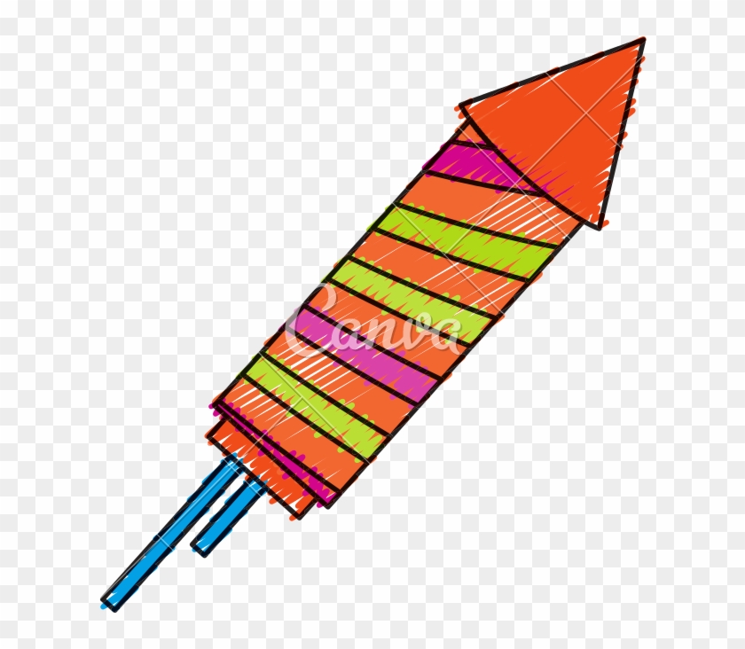 Rocket Firework Icon - Vector Graphics #1341180