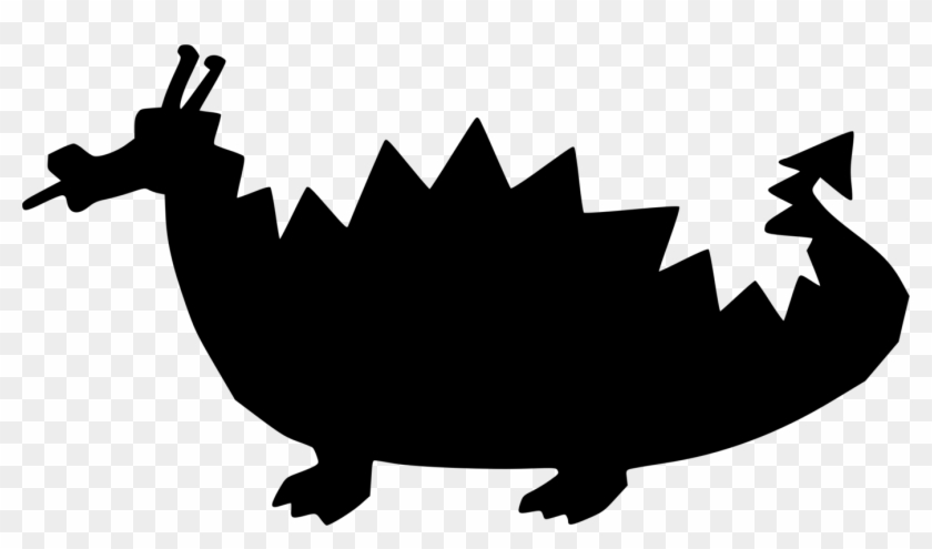 Black And White Dragon Ducks, Geese And Swans Line - Clip Art #1341275