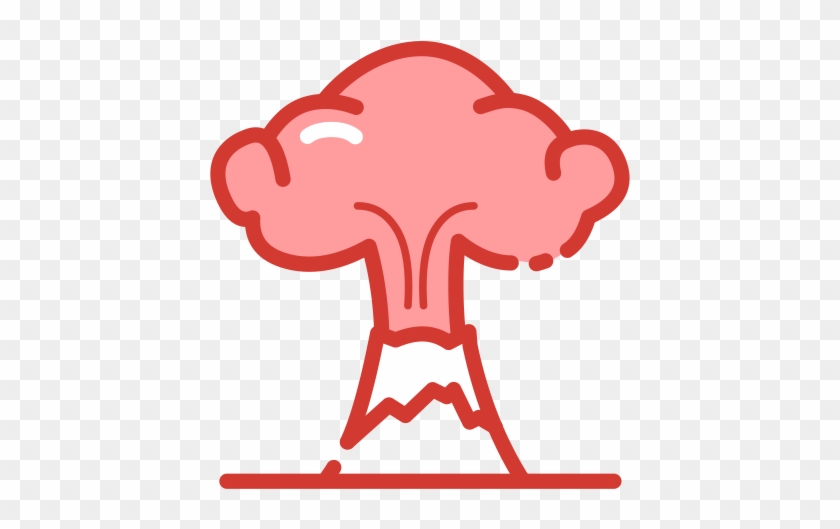 Clipart Free Library Eruption Linear Hand Png And Vector - Volcano #1341281