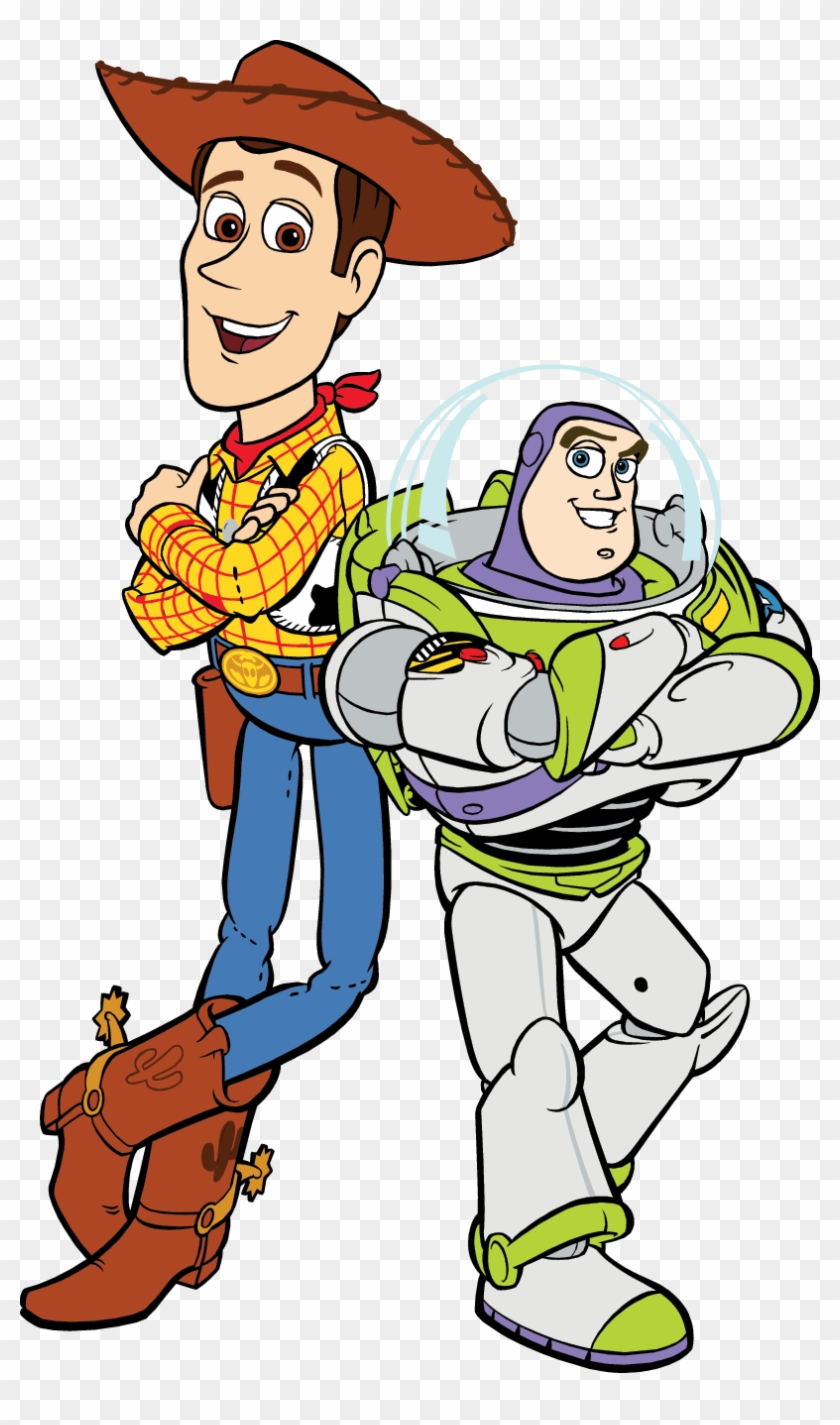 Cute Toy Story Clip Art Medium Size - Woody And Buzz Clipart #207892