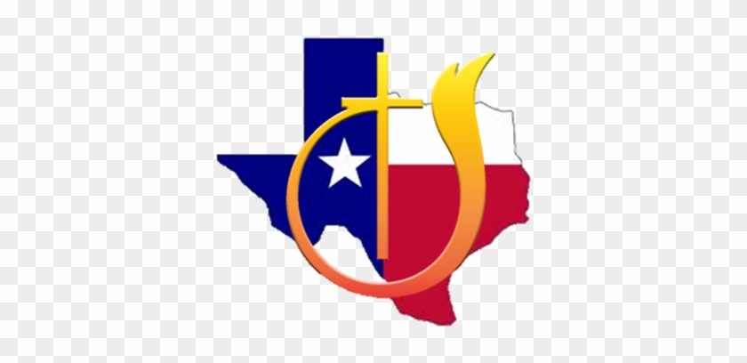 Church Of God Texas - State Of Texas Outline With Flag #208394