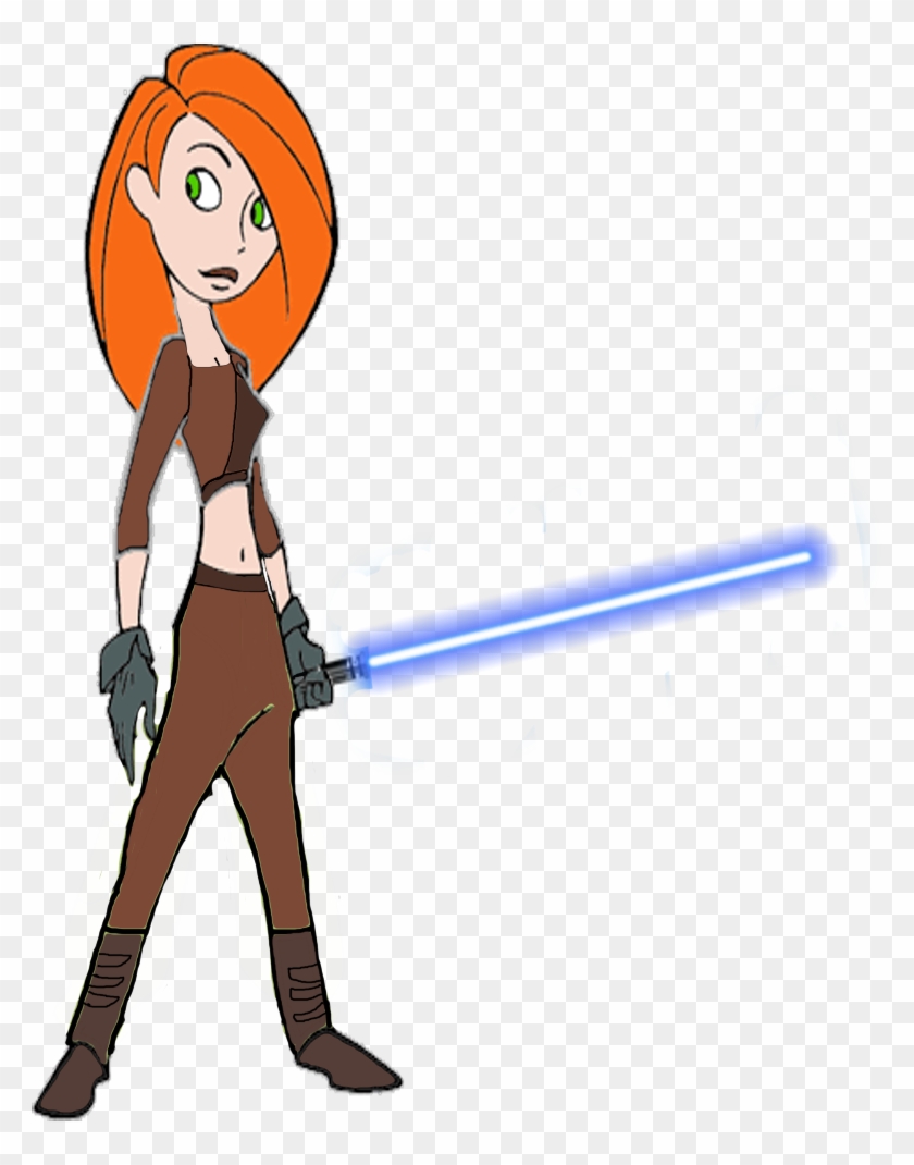 Darthraner83 15 5 Kim Possible As A Jedi Knight By - Kim Possible #208914