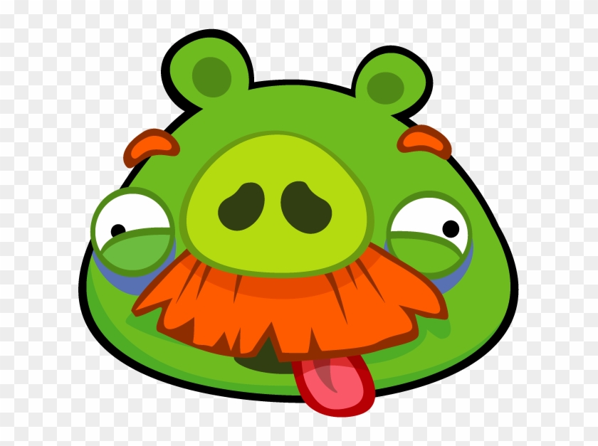 Ab Classic Character Moustachepig Tongueout - Angry Birds Foreman Pig #209408