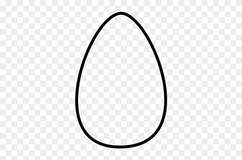 Egg Clipart Shaped - Egg Black And White #210936