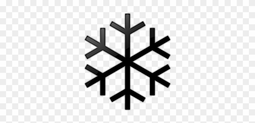 Snowflake Shape Cloud Clip Art - Snowflake Clipart Black And White #210958