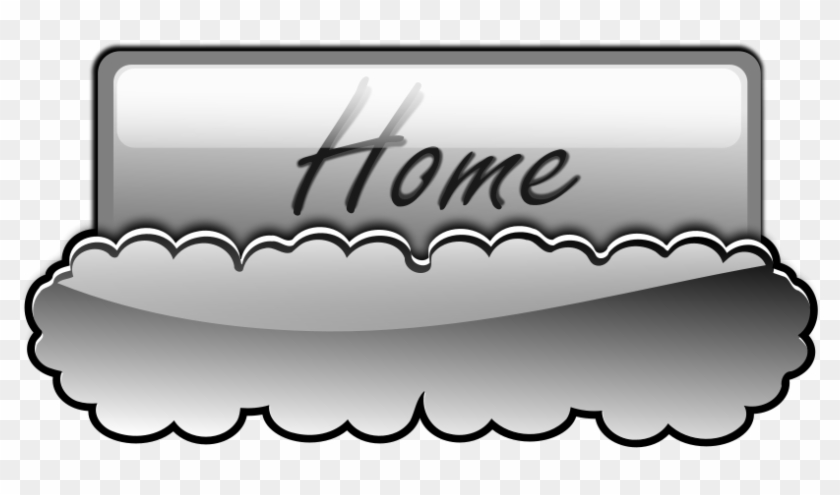 Cloud Button 4 - Clip Art #210987