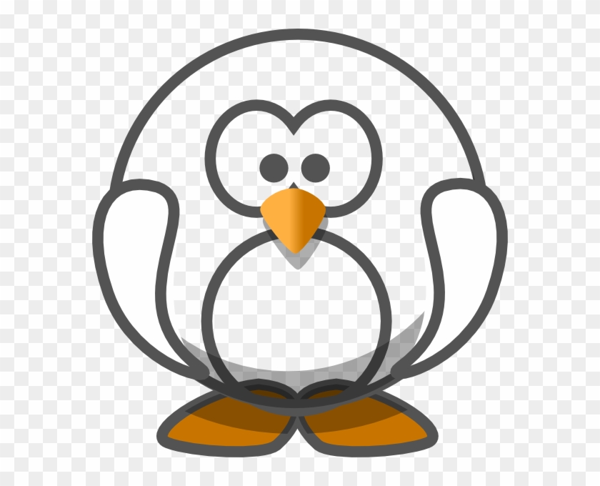 Transparent White Penguin Clip Art - Clipart Transparent #211151
