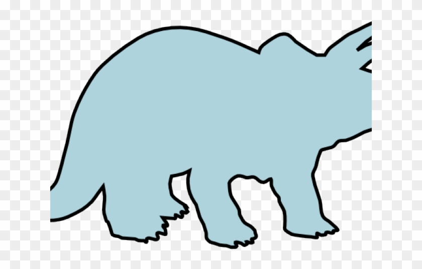 Triceratops Clipart Clip Art - Dinosaur Clip Art Outline #1341693
