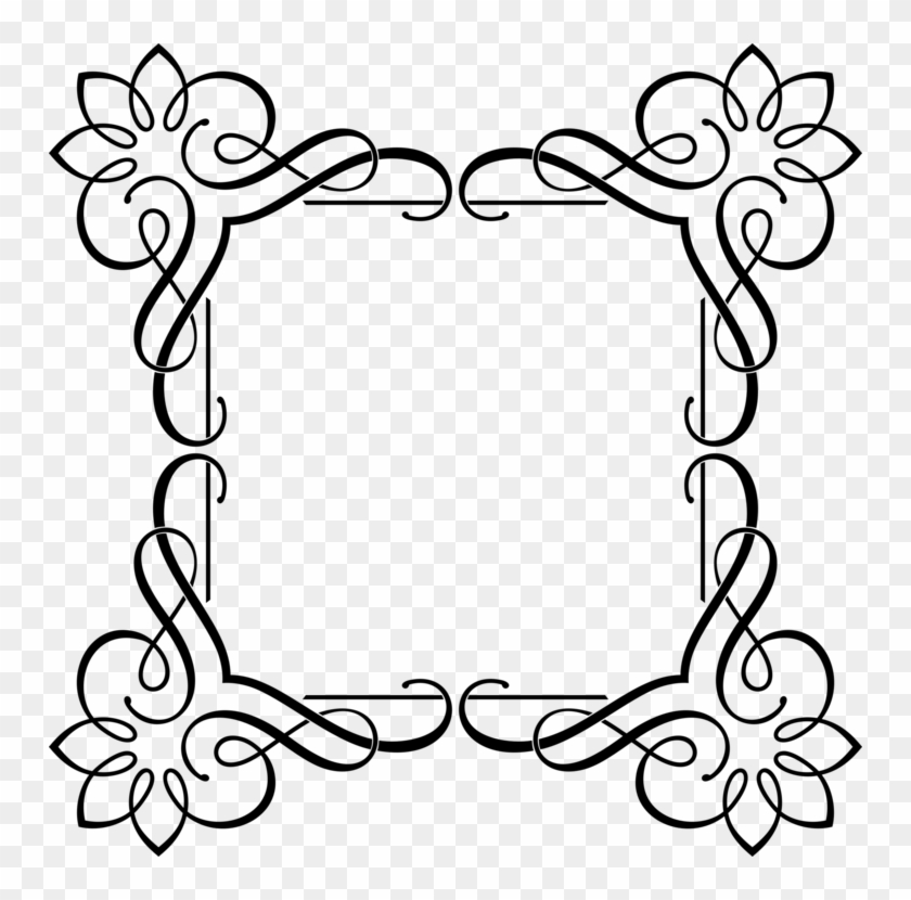 Picture Frames Mete A Sozen Decorative Arts Wall Work - Fancy Photo Frame Black #1341863