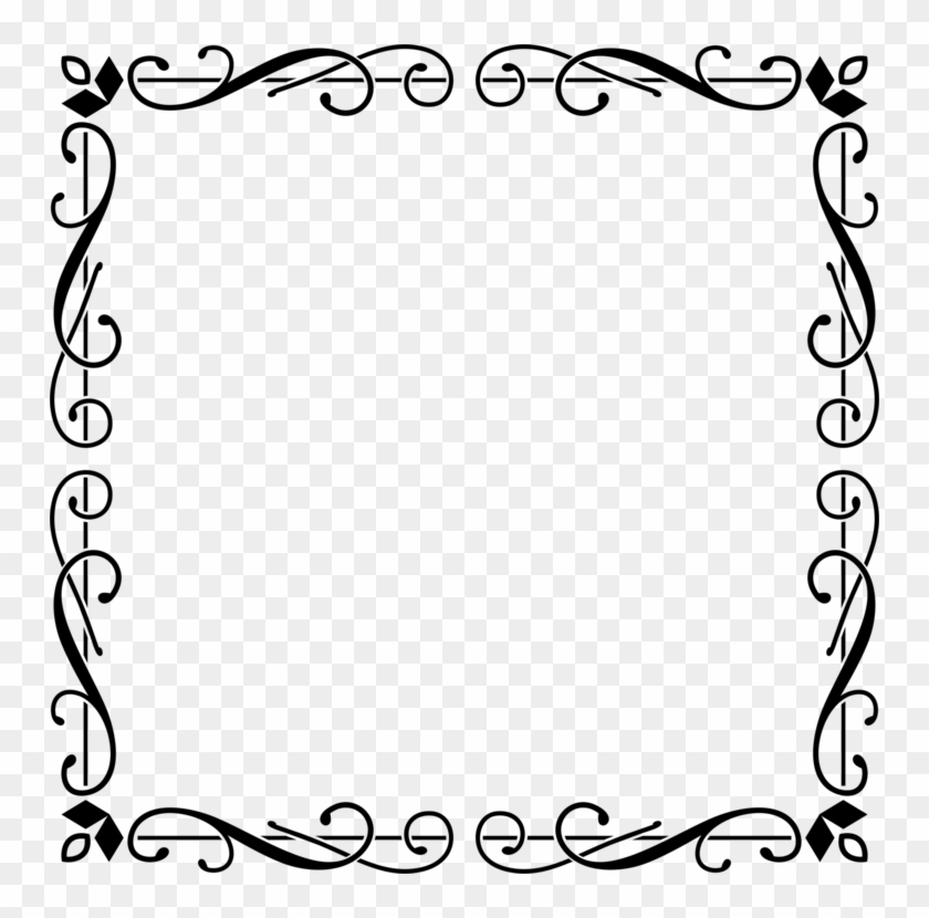 Borders And Frames Picture Frames Decorative Arts Ornament - Elegant Border Design Png #1341871