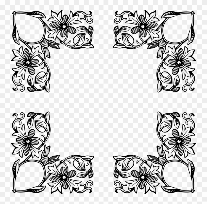 Floral Design Drawing Floral Ornament Microsoft Word - Design #1342247