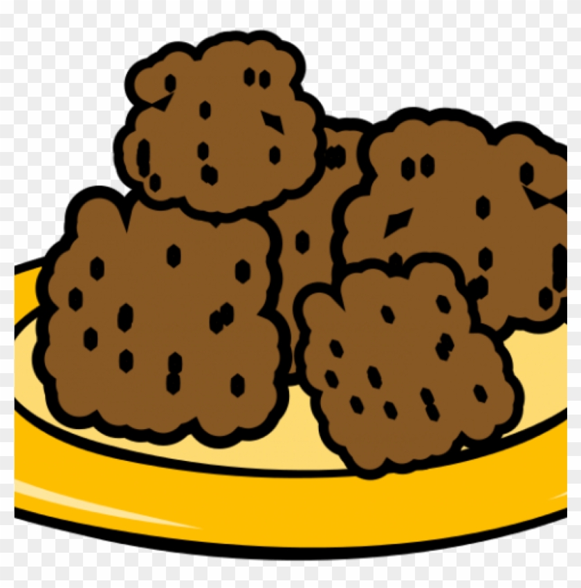 Cookie Clipart Small Free - Cafepress Custom Plate Of Meatballs Throw Pillow #1342406