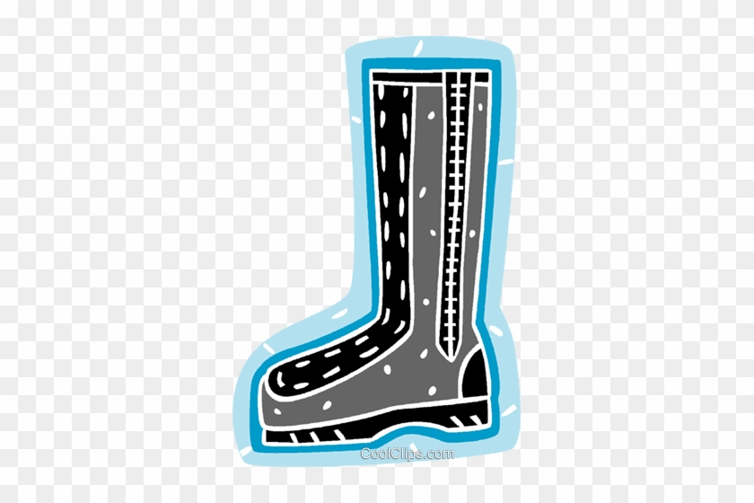 Woman's Boot Royalty Free Vector Clip Art Illustration - Woman's Boot Royalty Free Vector Clip Art Illustration #1342421