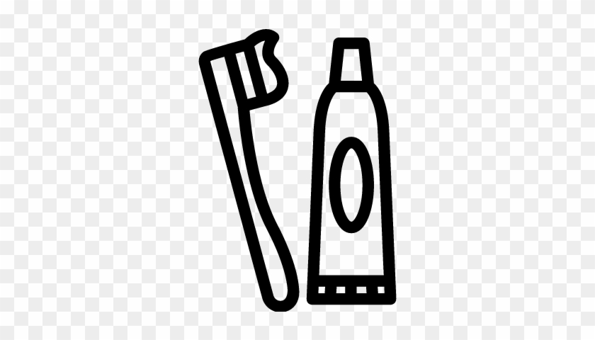 Toothbrush And Toothpaste Vector - Toothbrush #1342461