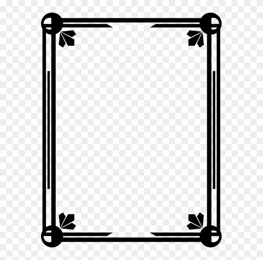 Borders And Frames Academic Certificate Diploma Document - Certificate Border Design Black #1342571
