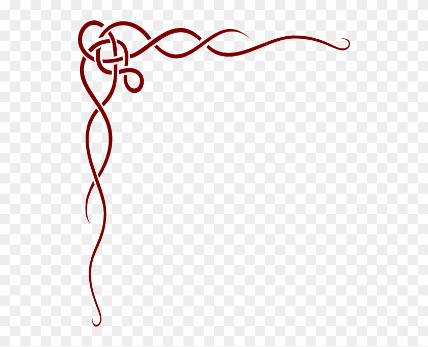 Corner - Scroll - Clip - Art - Fall Border Clipart #1342583