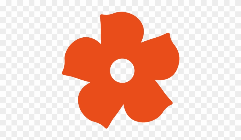 Orange Flower - Blue #1342750