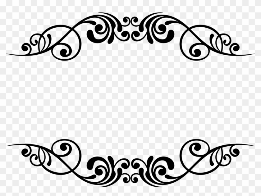 Decorative Borders Stencil Designs Decorative Arts - Decorative Borders Black & White #1342797