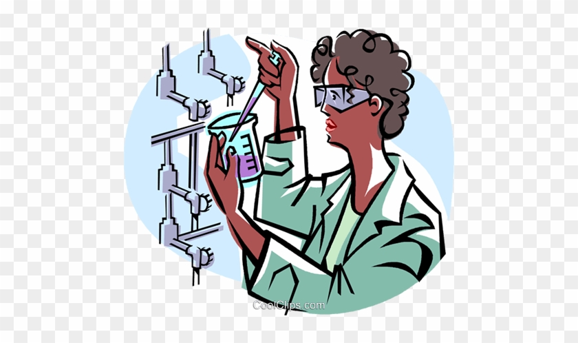 Scientist Royalty Free Vector Clip Art Illustration - Uses Of Rational Numbers #1343017