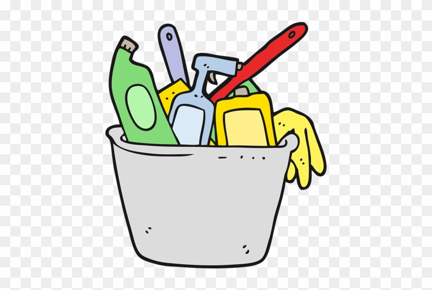 Now, Is A Great Time To Clean Up And Organize Your - Cleaning Products Cartoon #1343065