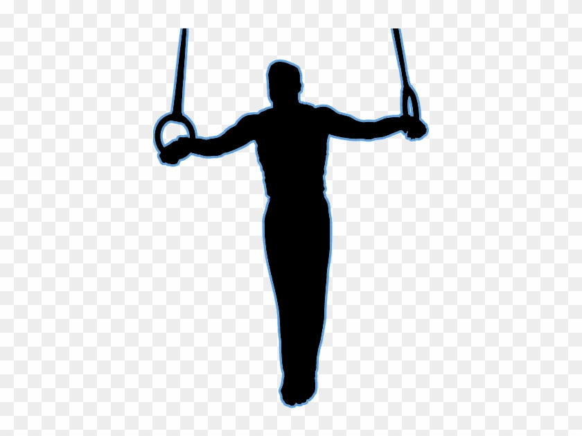 Gymnastics Png - Male Gymnast Black And White #1343113