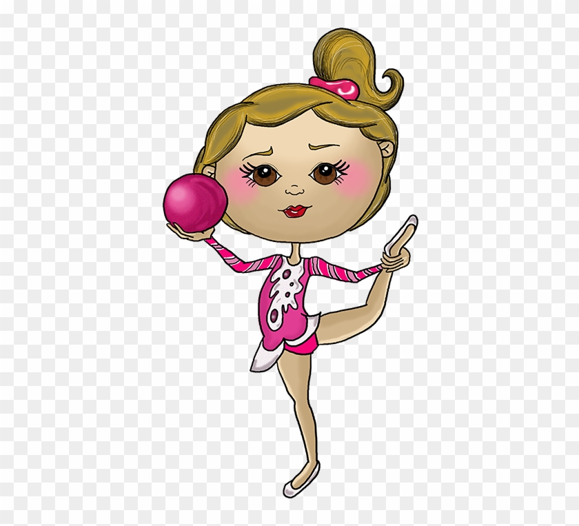 Gymnast Girl Sticker - Cartoon #1343163