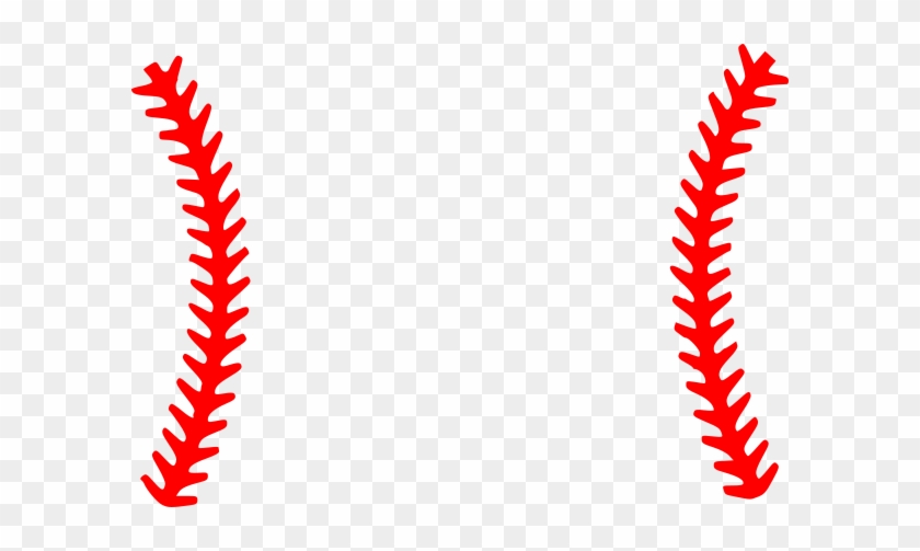 Baseball Stitch Clipart - Softball Laces Clip Art #1343182