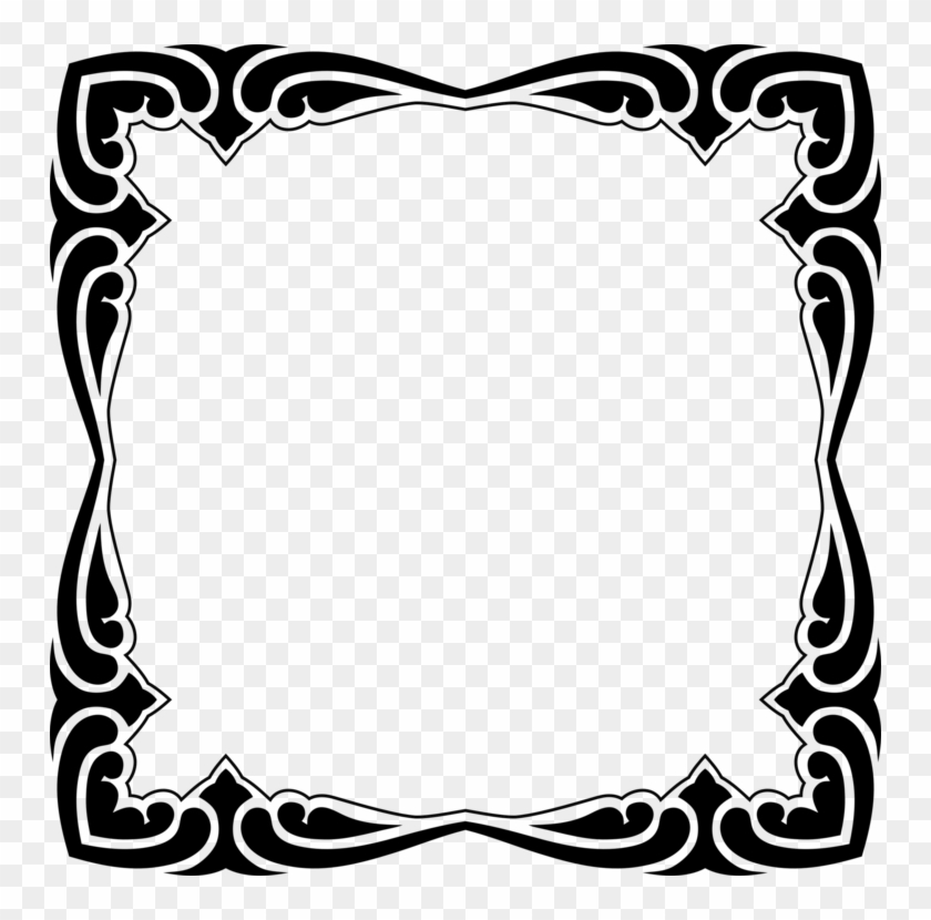 Picture Frames Decorative Arts Drawing Line Art - Decorative Frame #1343422