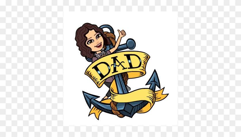 A Girl's First Love Happy Father's Day - Cartoon #1343899