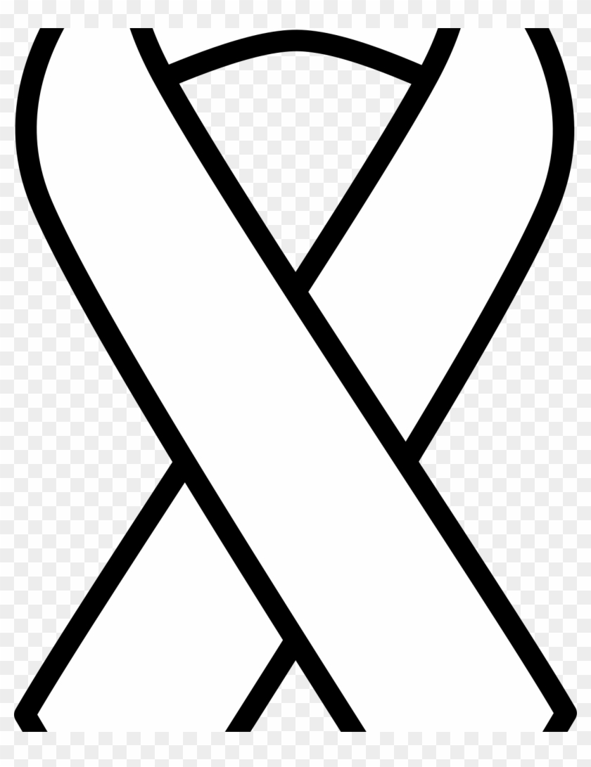 Breast Cancer Awareness Coloring Pages Cancer Ribbon - Outline Breast Cancer Ribbon #1344231
