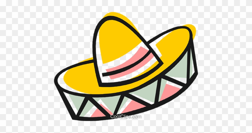 Mexican Hat Royalty Free Vector Clip Art Illustration - Chapeu Mexicano Vetor Png #1344270