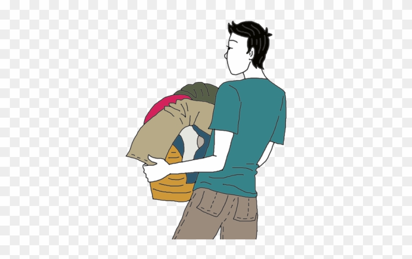 Dirty Laundry Dream Dictionary - Holding Dirty Clothes Cartoon #1344510