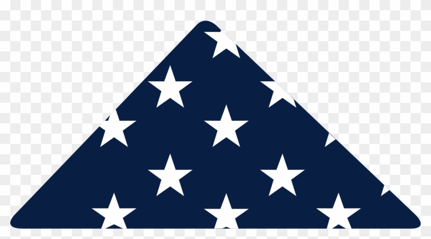 Open - Folded Flag Clip Art #1344512