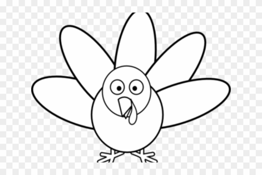 Turkey Clipart Template - Turkey Clip Art Black #1344782