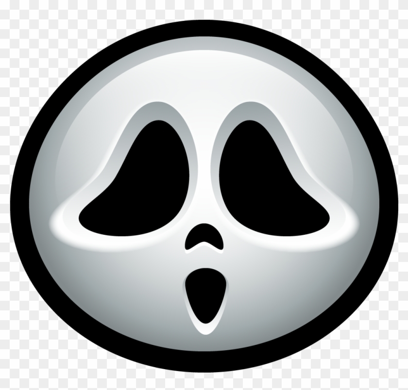 Graveyard Clipart Scary - Ghost Face Icon #1344793