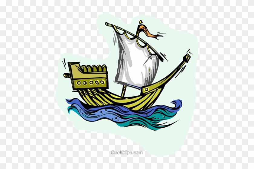Pirate Ship Royalty Free Vector Clip Art Illustration - Clip Art #1344816