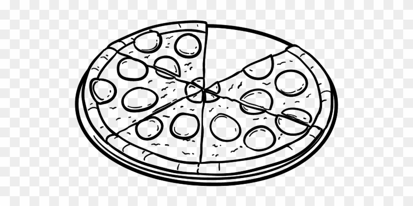 Pepperoni Pizza Coloring Page 5 By Kimberly - Imagenes De Comida Chatarra Para Colorear #1345001