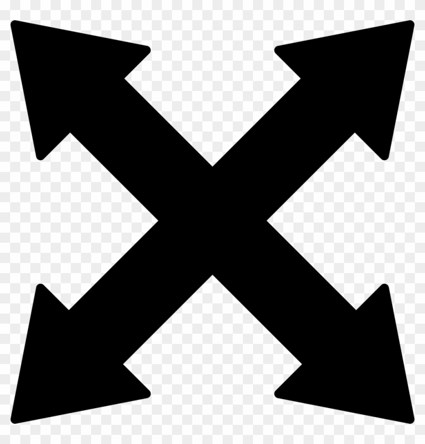 Cross Arrows Svg Png Icon Free Download - Cross Arrow #1345023