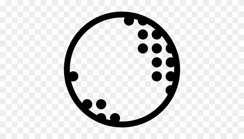 Big Golf Ball Vector - Pelota Golf Icono #1345134