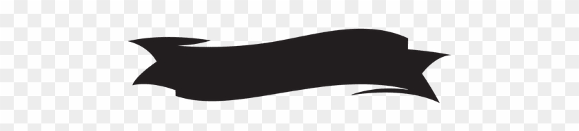 Svg Freeuse Minimalist Black Ribbon Label Emblem - Cinta Negra Dibujo Png #1345365