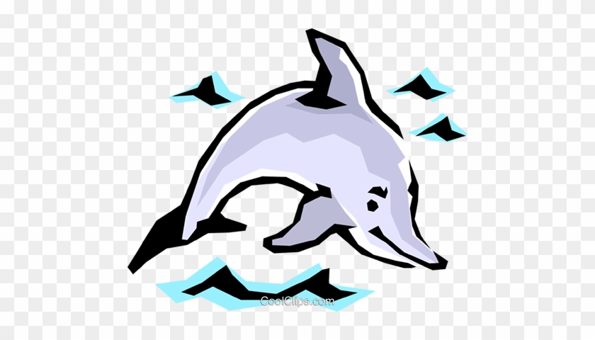 Dolphin Royalty Free Vector Clip Art Illustration - Dolphin Royalty Free Vector Clip Art Illustration #1345399