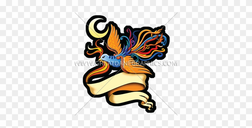 Ribbon Bird - Cartoon #1345822