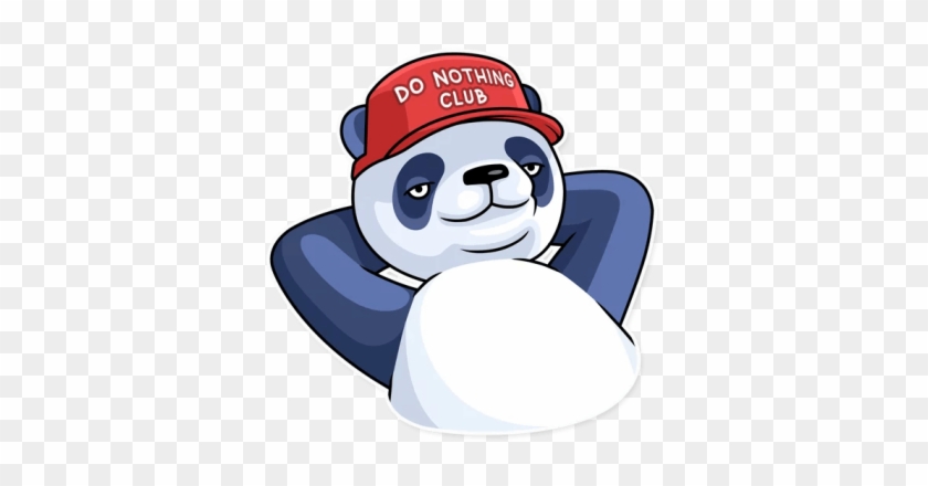 Стикер Ленивая Панда - Sticker #1345906