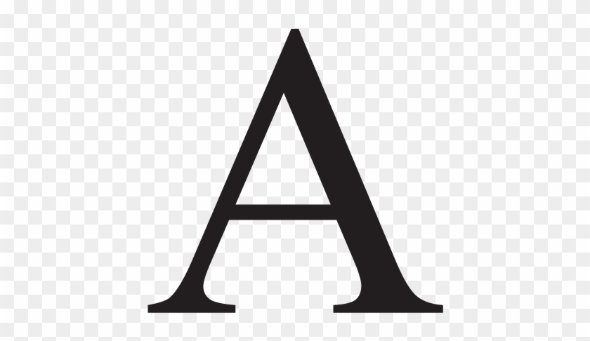 Alpha Uppercase Greek Letter Wall Quotes™ Wall Art - Letter A Clipart Black And White #1346138