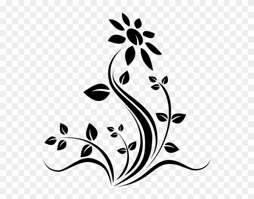 Flower Silhouette Clipart Transparent Background - Flower Silhouette Clipart Transparent Background #1346228